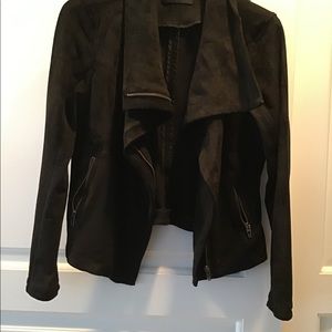 Anthropologie faux suede jacket